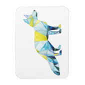 Geometrische fox-dieren magneet (Verticaal)