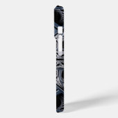 Geometrische fractale ritskunst Case-Mate iPhone case (Achterkant / Links)