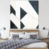 Geometrische Fragmenten Canvas Afdruk (Insitu (Slaapkamer))