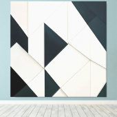 Geometrische Fragmenten Canvas Afdruk (Insitu (Houten vloer))