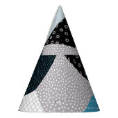 Geometrische FreeHand Drawing Patchwork Tegels Feesthoedjes (Links)