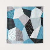 Geometrische FreeHand Drawing Patchwork Tegels Wandkleed (Voorkant (horizontaal))