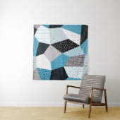 Geometrische FreeHand Drawing Patchwork Tegels Wandkleed (In situ)