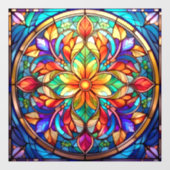 Geometrische Frosted Elegance Raamsticker (Vel)