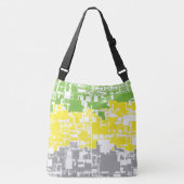Geometrische Funky Abstract Lithromantic Pride Fla Crossbody Tas (Voorkant)