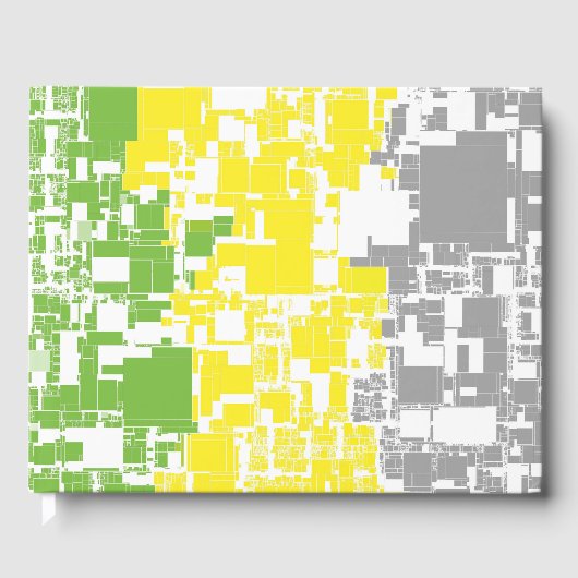Geometrische Funky Abstract Lithromantic Pride Fla Gastenboek (Voorkant)