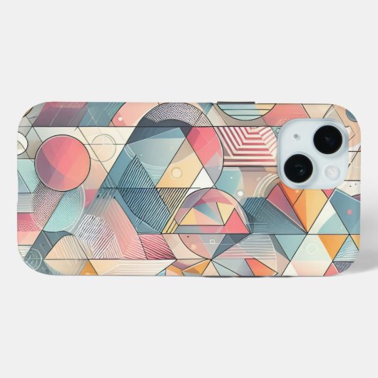 Geometrische fusie Case-Mate iPhone case (Achterkant (horizontaal))