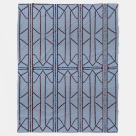 Geometrische fusie fleece deken