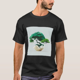 Geometrische fusie waar Bonsai wiskundige B ontmoe T-shirt
