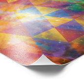 Geometrische galaxy Art Foto Afdruk (Hoek)