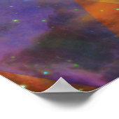 Geometrische galaxy Art Poster (Hoek)