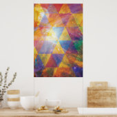 Geometrische galaxy Art Poster (Keuken)