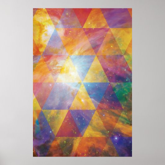 Geometrische galaxy Art Poster (Voorkant)