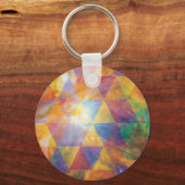 Geometrische galaxy Art Sleutelhanger (Voorkant)