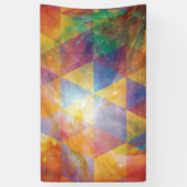 Geometrische galaxy Art Spandoek (Verticaal)