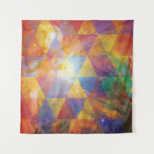 Geometrische galaxy Art Wandkleed