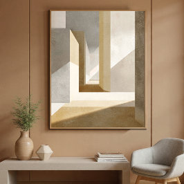 Geometrische gang wandkunst voor woonkamer decorat poster