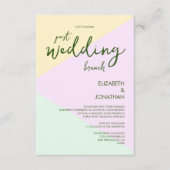 Geometrische gebundelde gebuffel na het huwelijk B Informatiekaartje (Voorkant)