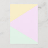 Geometrische gebundelde gebuffel na het huwelijk B Informatiekaartje (Achterkant)