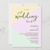 Geometrische gebundelde gebuffel na het huwelijk B Kaart (Voorkant)