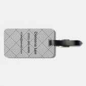 Geometrische gecontroleerde textuur bagagelabel (Achterkant horizontaal)