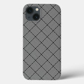 Geometrische gecontroleerde textuur Case-Mate iPhone case (Achterkant)