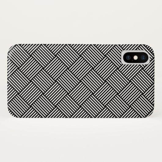 Geometrische gecontroleerde textuur Case-Mate iPhone case (Achterkant (horizontaal))