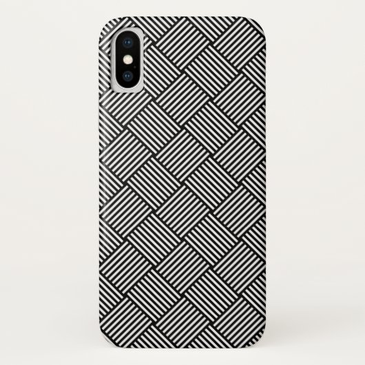 Geometrische gecontroleerde textuur Case-Mate iPhone case (Achterkant)
