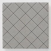 Geometrische gecontroleerde textuur stenen onderzetter (Voorkant)