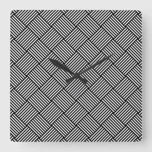 Geometrische gecontroleerde textuur vierkante klok