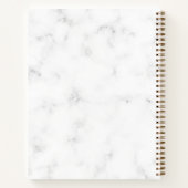 Geometrische gedrukte goudvlinder, speciaal gepers notitieboek (Achterkant)