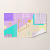 Geometrische gele afdruk bad handdoek (Handdoek)