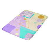 Geometrische gele afdruk badmat (Gekanteld)