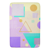 Geometrische gele afdruk badmat (Voorkant Verticaal)