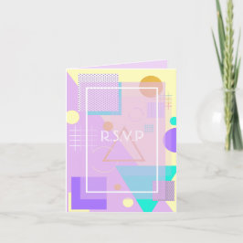 Geometrische gele afdruk feestdagen kaart