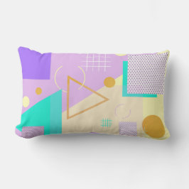 Geometrische gele afdruk kussen