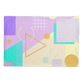 Geometrische gele afdruk kussensloop