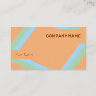 Geometrische gemiddelde pasta-kleuren visitekaartje