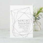 Geometrische Gemstone Weddenschap Kaart (Staand voorkant)