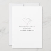 Geometrische Gemstone Weddenschap Kaart (Achterkant)