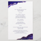 Geometrische Geode Blue Weddenschap Welkomstroute (Achterkant)