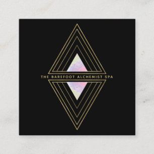 *~* Geometrische geometrie Geometric 2 Gold Triang Vierkante Visitekaartje