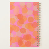 Geometrische geometrische gepersonaliseerde Oranje Planner (Achterkant)