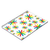 Geometrische geometrische kunst met kleurrijke geo notitieboek (Linkerzijde)