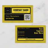 Geometrische geometrische weergave van de bouwplaa visitekaartje (Voorkant / Achterkant)