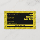 Geometrische geometrische weergave van de bouwplaa visitekaartje (Achterkant)