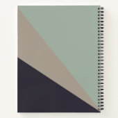 Geometrische gepersonaliseerde aardestijk en -slak notitieboek (Achterkant)