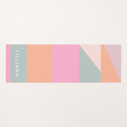 Geometrische gepersonaliseerde beeldvorming van he yogamat (Voorkant (horizontaal))