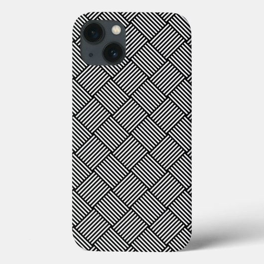 Geometrische geruite textuur Case-Mate iPhone case (Achterkant)