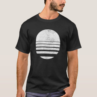 Geometrische gesneden cirkelvormen lijnen Geometri T-shirt